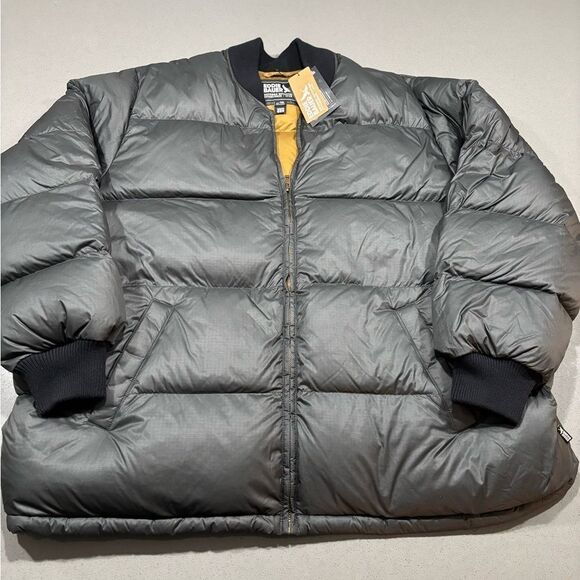 Men’s Black Eddie Bauer Jjjjound 650 FP Goose Down Puffer Jacket Size Tall 3XL - Picture 1 of 4